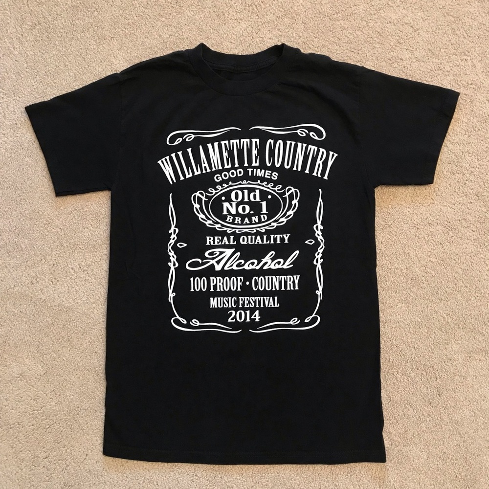 Willamette Country 2014 Music Festival T-Shirt Adult Size S Unisex